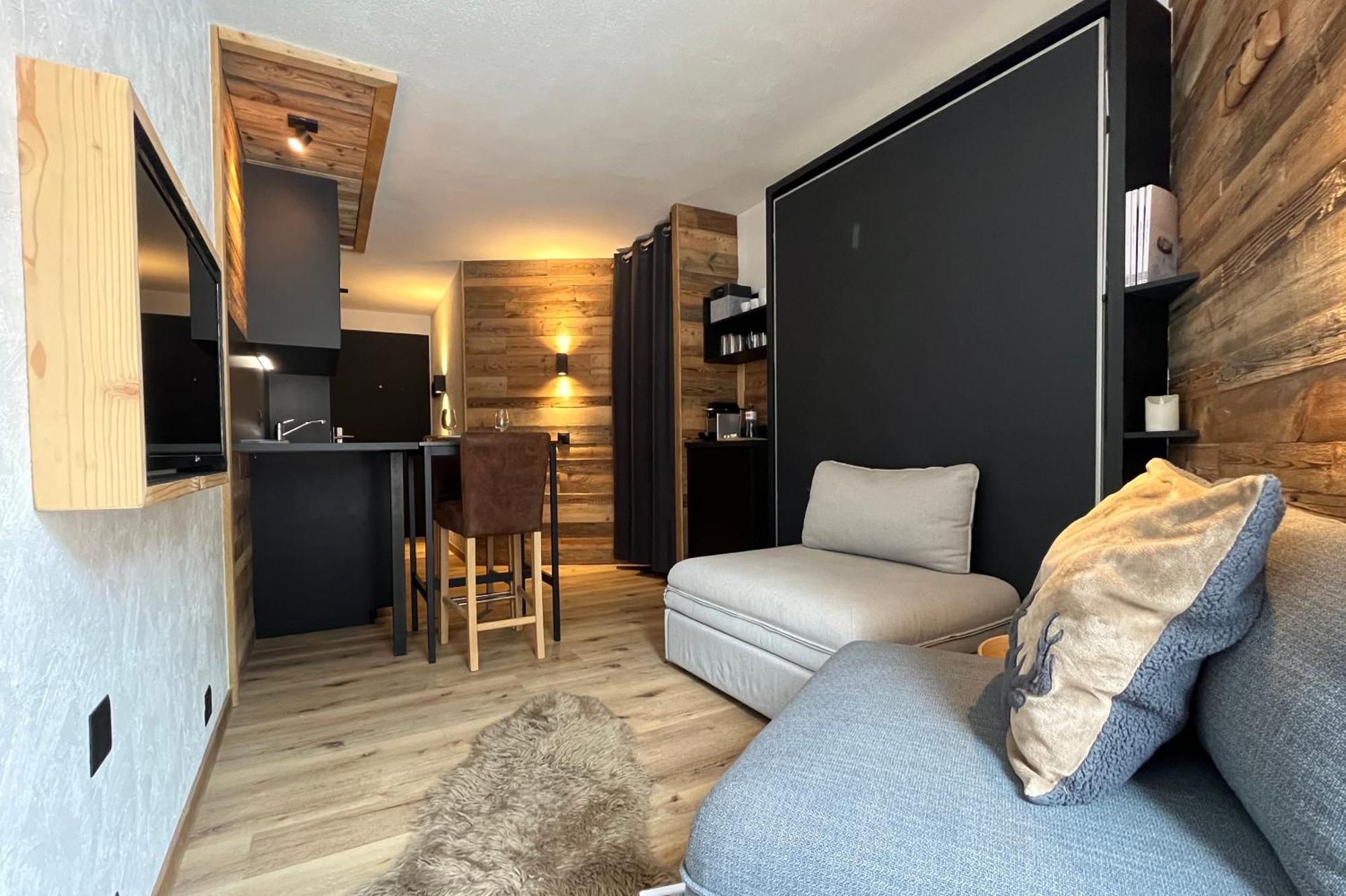 Les Cerfs - Appartement & Studio - Anzère Eksteriør bilde